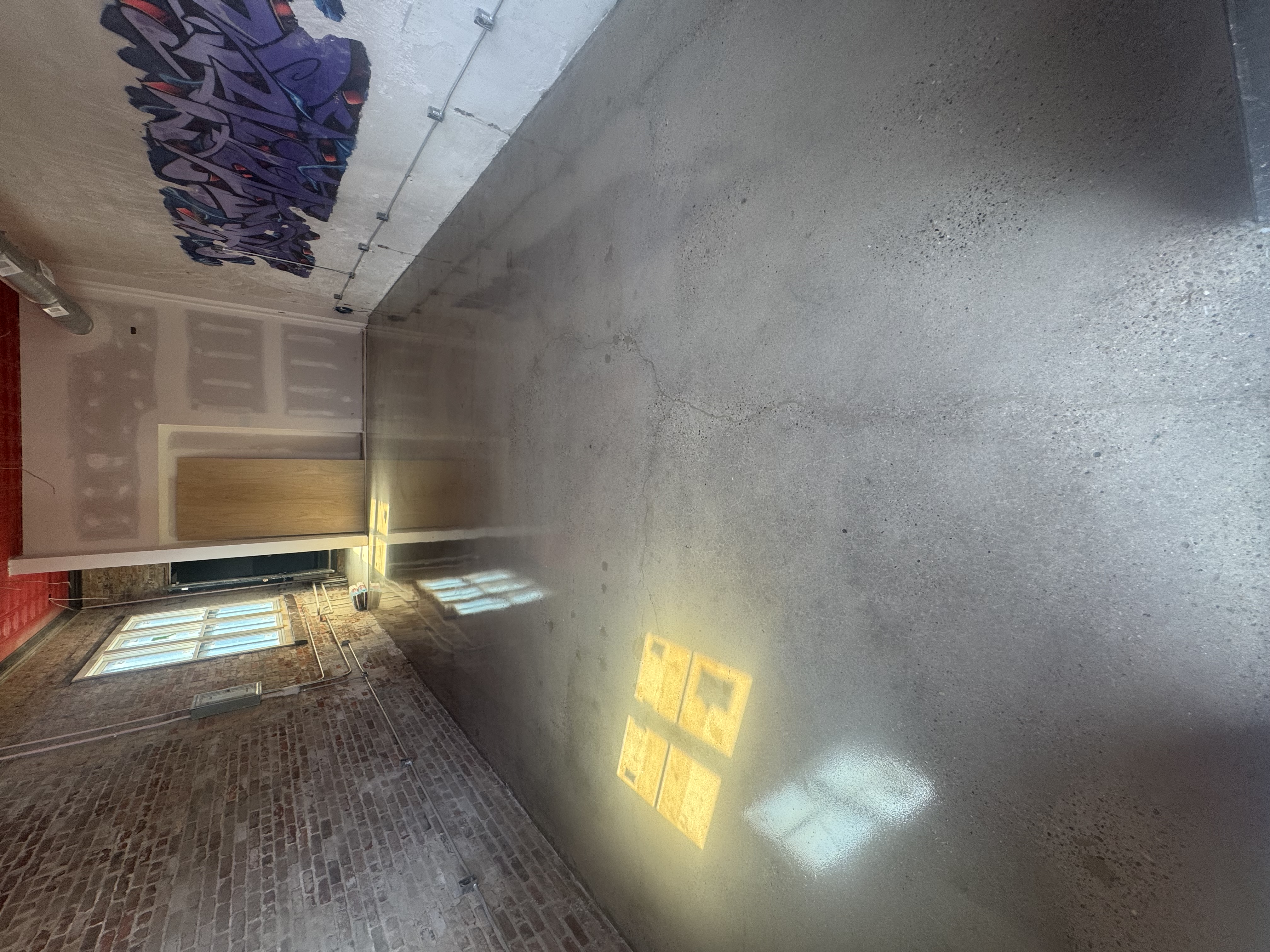 Grind and seal commercial space