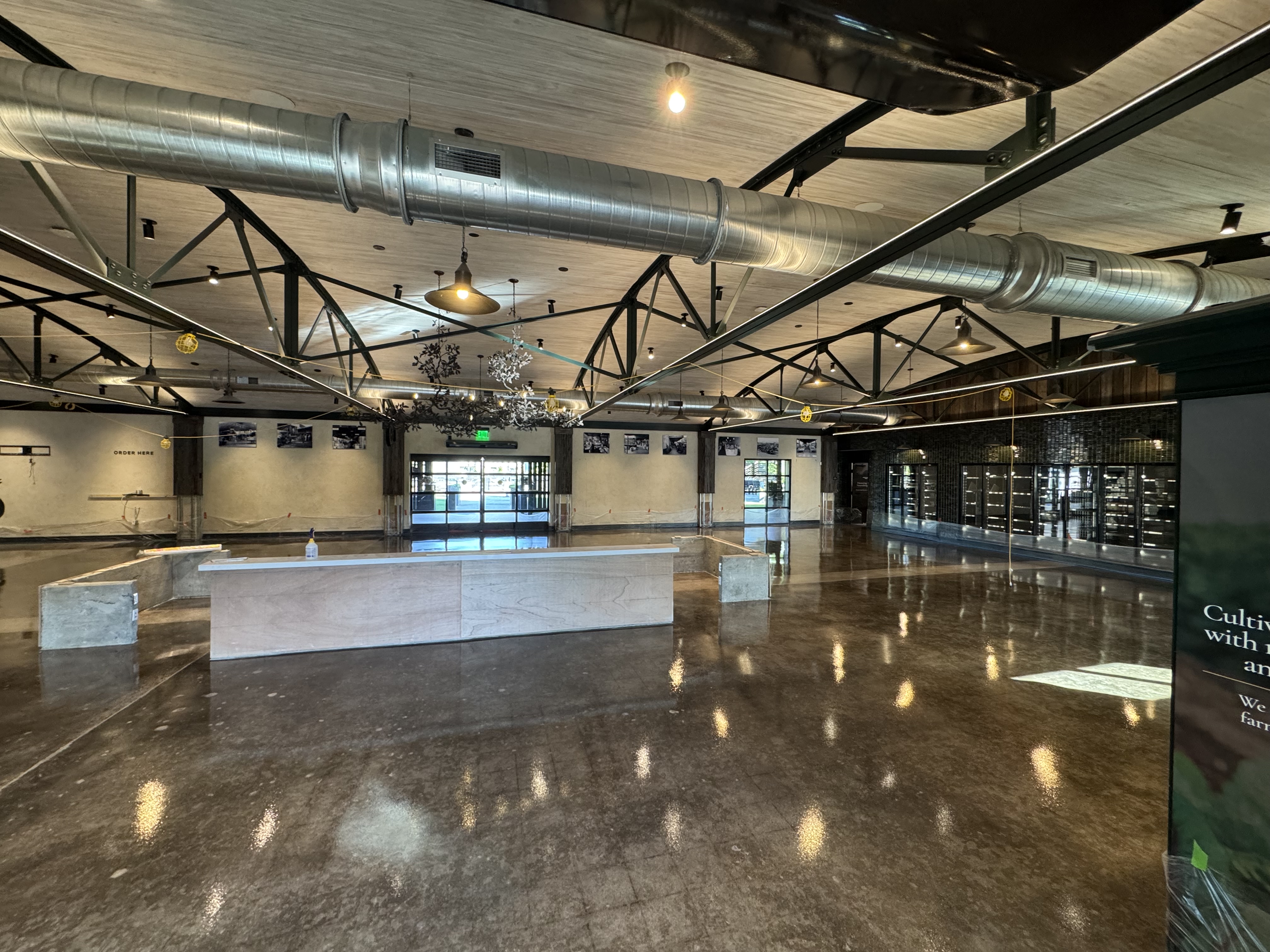 Haymarket restaurant floor after resurfacing