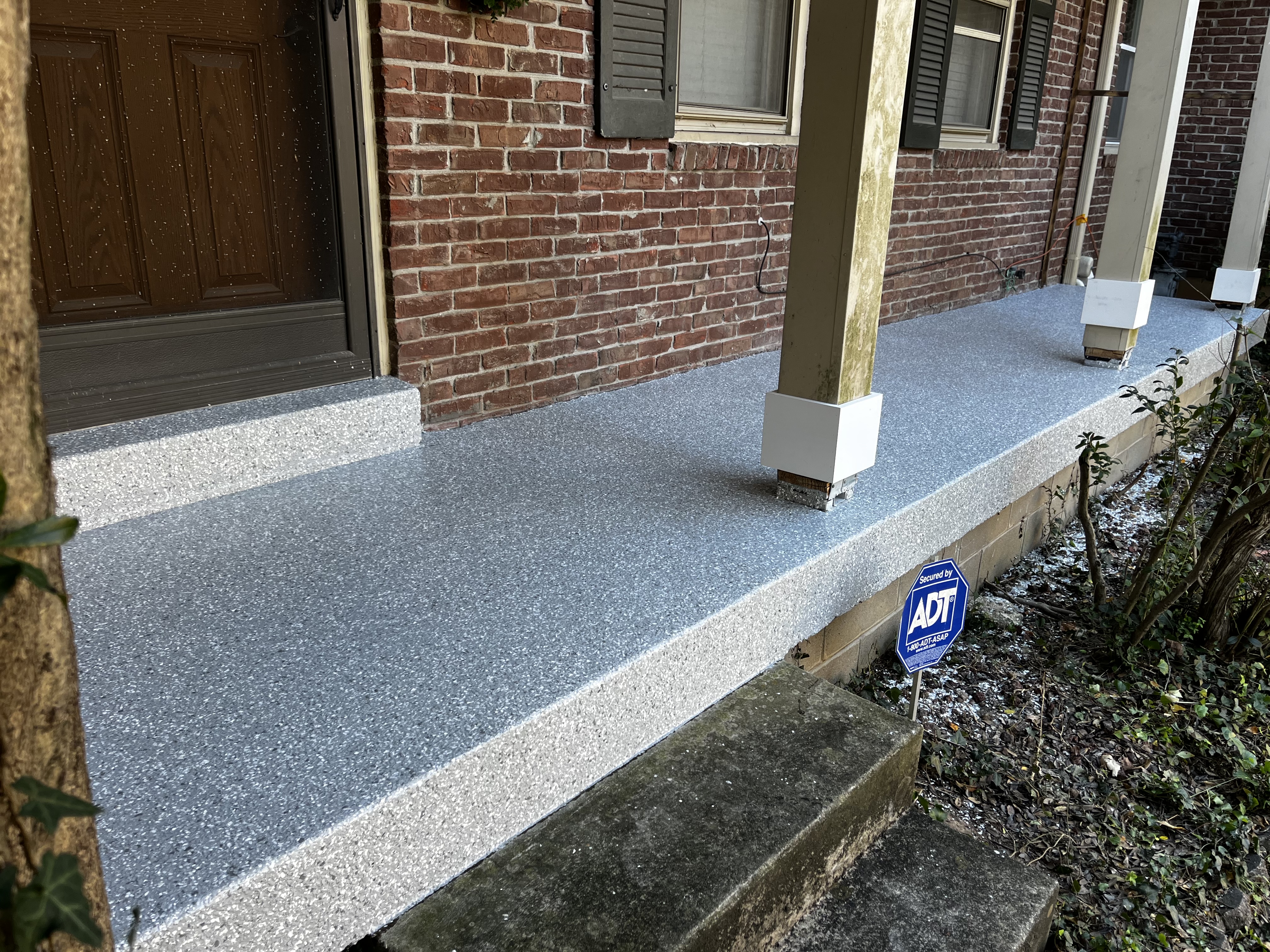 Flake system porch floor